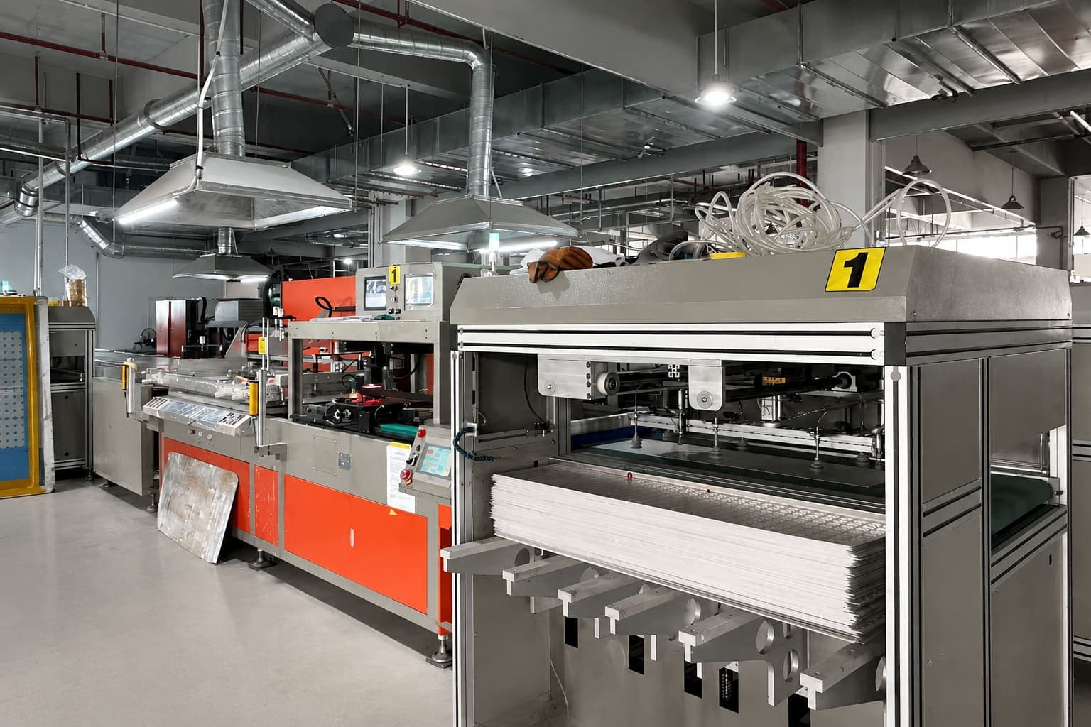 Solder mask line for aluminum PCB production